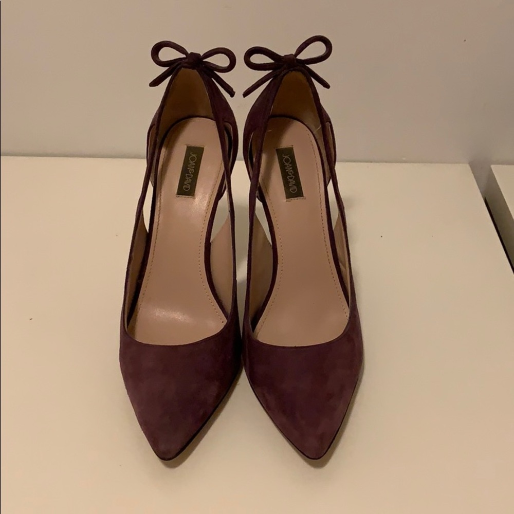 Joan & David Purple Suede Heels 7.5